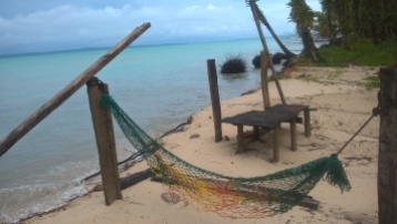 A hammock on Zapatilla island